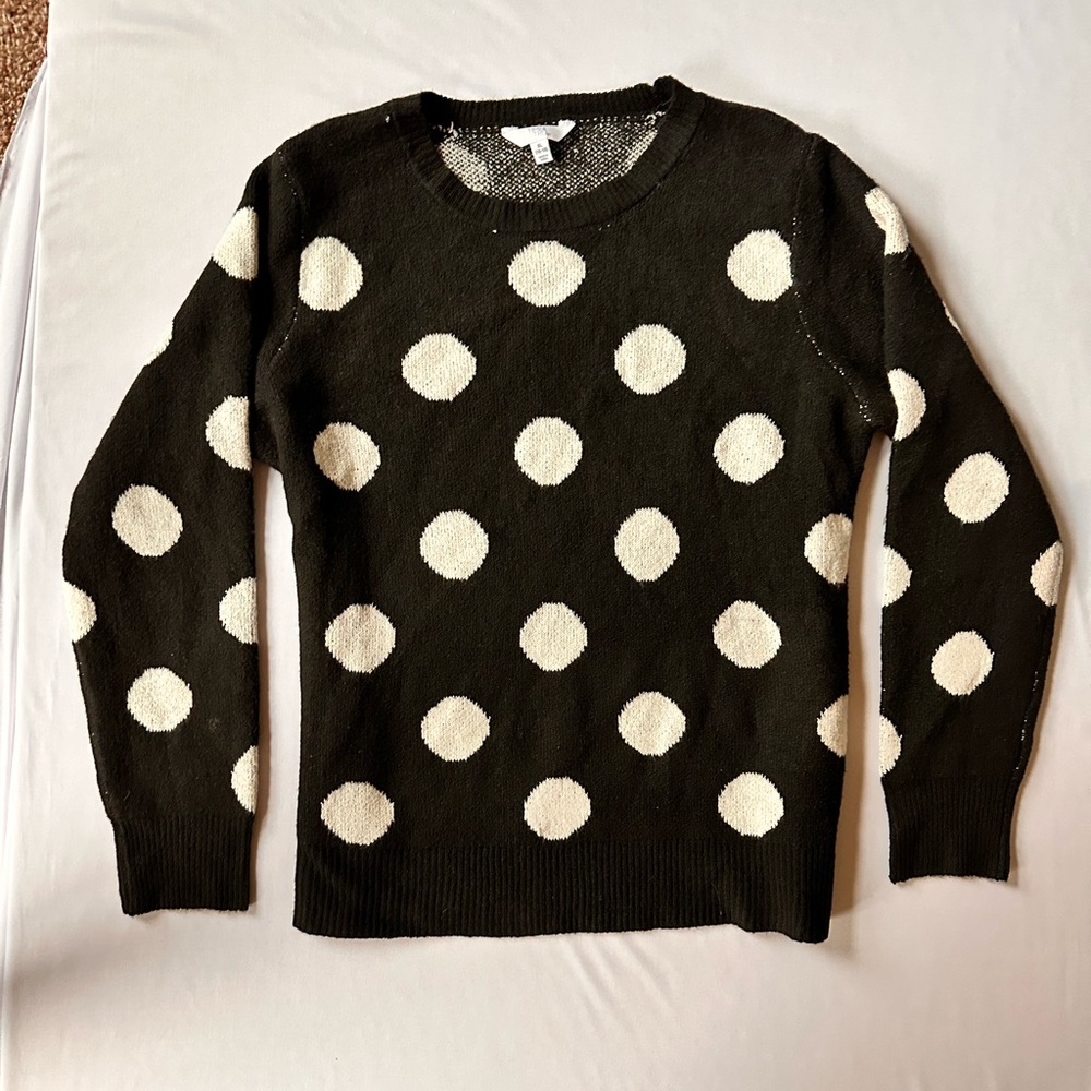 Black and white polka dot Time and Tru
